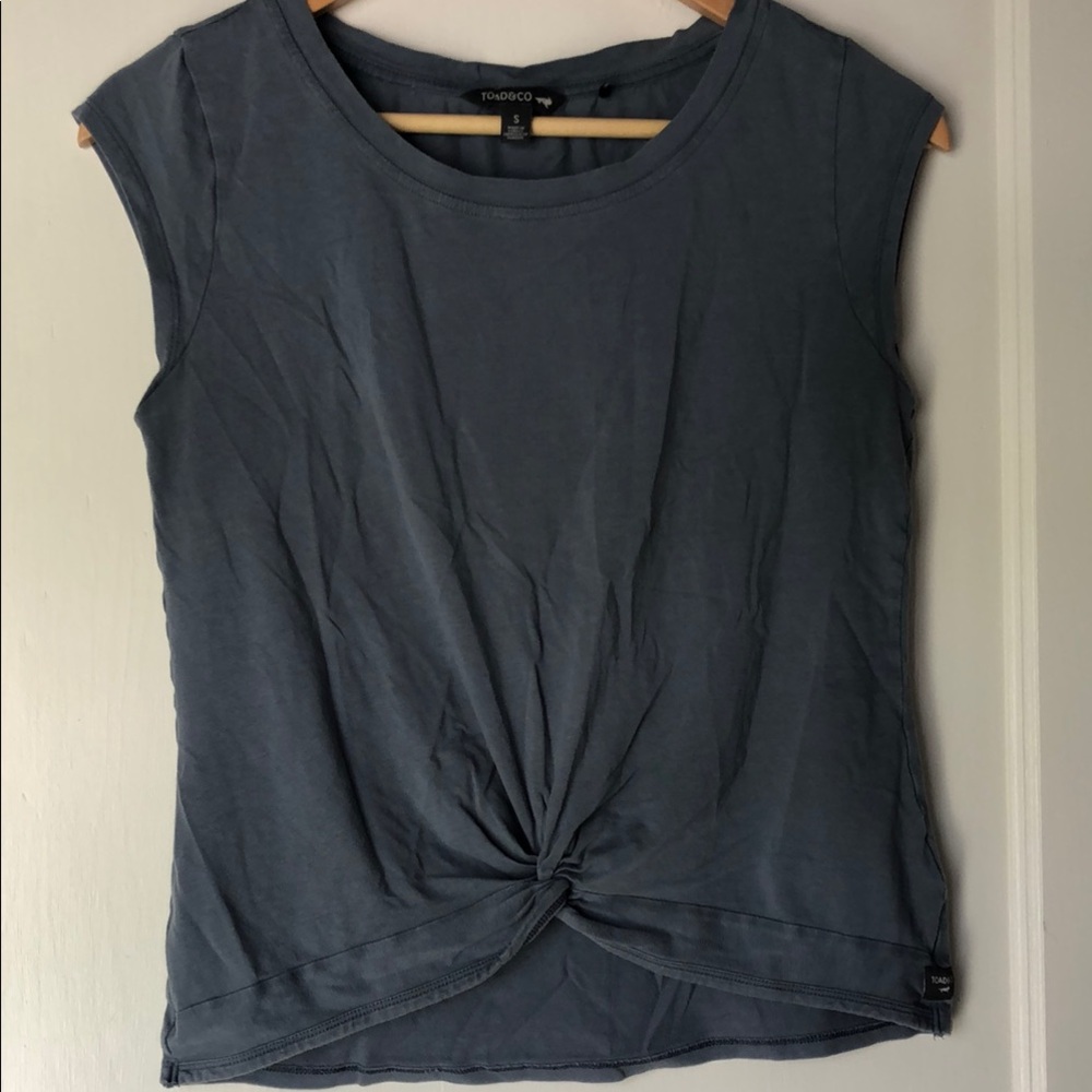 Toad & Co Tee with Tie Front